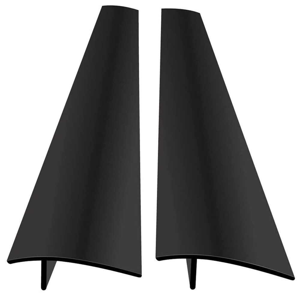 Stove Gap Cover 30 Inch Heat Resistant Silicone Counter Filler Spill Guard Easy Clean 2 Pack Black 9347817597585