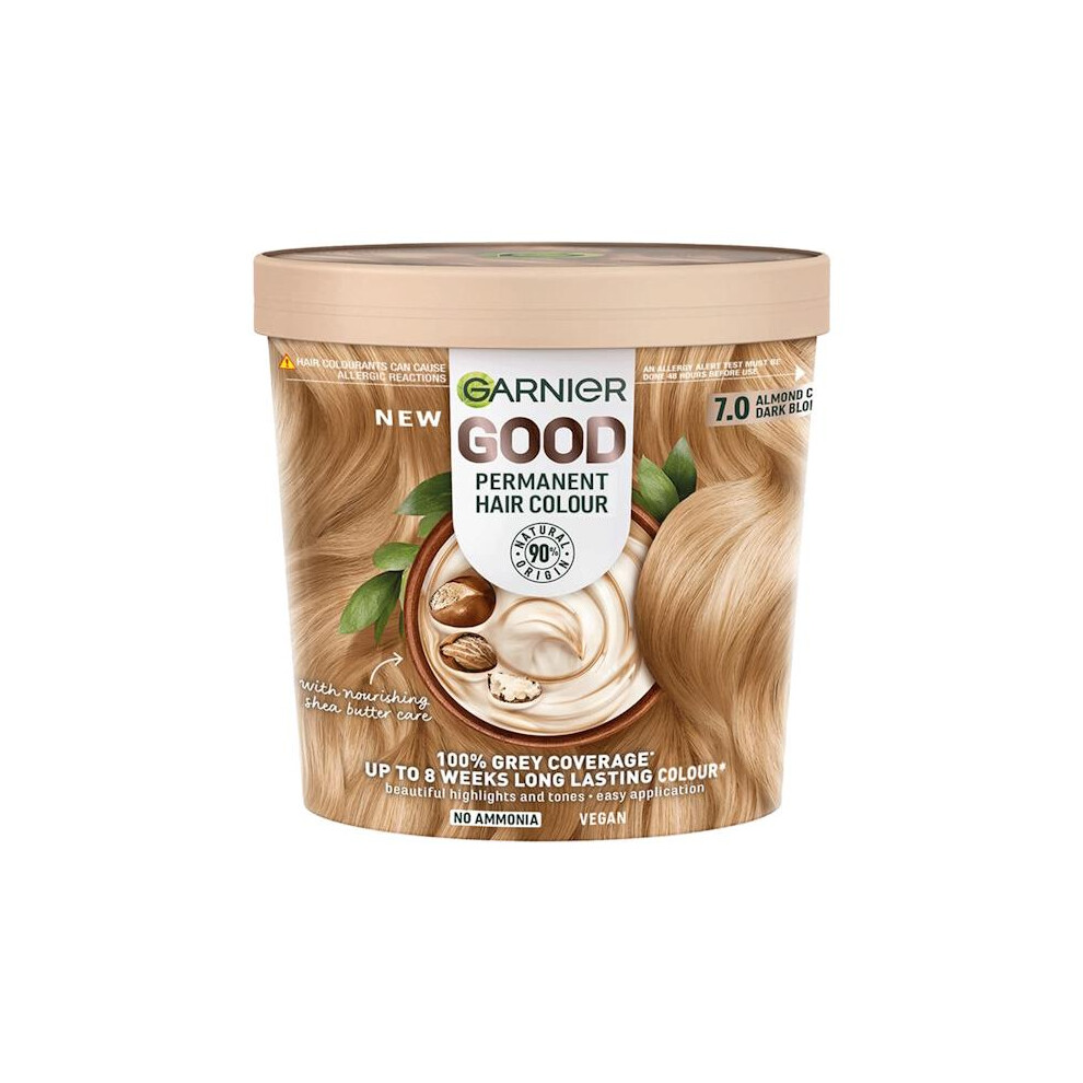 Garnier Good Permanent Hair Colour 7.0 Almond Creme Blonde Dark
