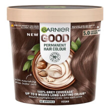 3 x Garnier Good Permanent Hair Colour 5.0 Coffee Roast Brown