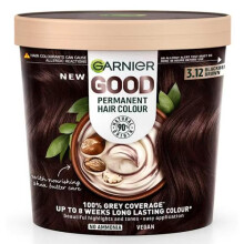 3 x Garnier Good Permanent Hair Colour 3.12 Blackberry Brown