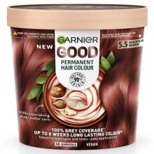 3 x Garnier Good Permanent Hair Colour 5.5 Auburn Hibiscus Brown