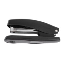 Metall-Klammerer mit 20 Blatt Kapazität, tragbarer Desktop-Klammerer Schwarz für Büro, Schule und Zuhause