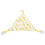 Amaca triangolare per rettili 2 pezzi giallo 30x30x30 cm 10