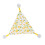 Amaca triangolare per rettili 2 pezzi giallo 30x30x30 cm 6