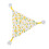 Amaca triangolare per rettili 2 pezzi giallo 30x30x30 cm 3