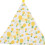 Amaca triangolare per rettili 2 pezzi giallo 30x30x30 cm 4
