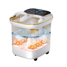 Foot Spa with Heat Therapy, Massage Rollers and Remote Control for Pain Relief and Relaxation (WhiteB)