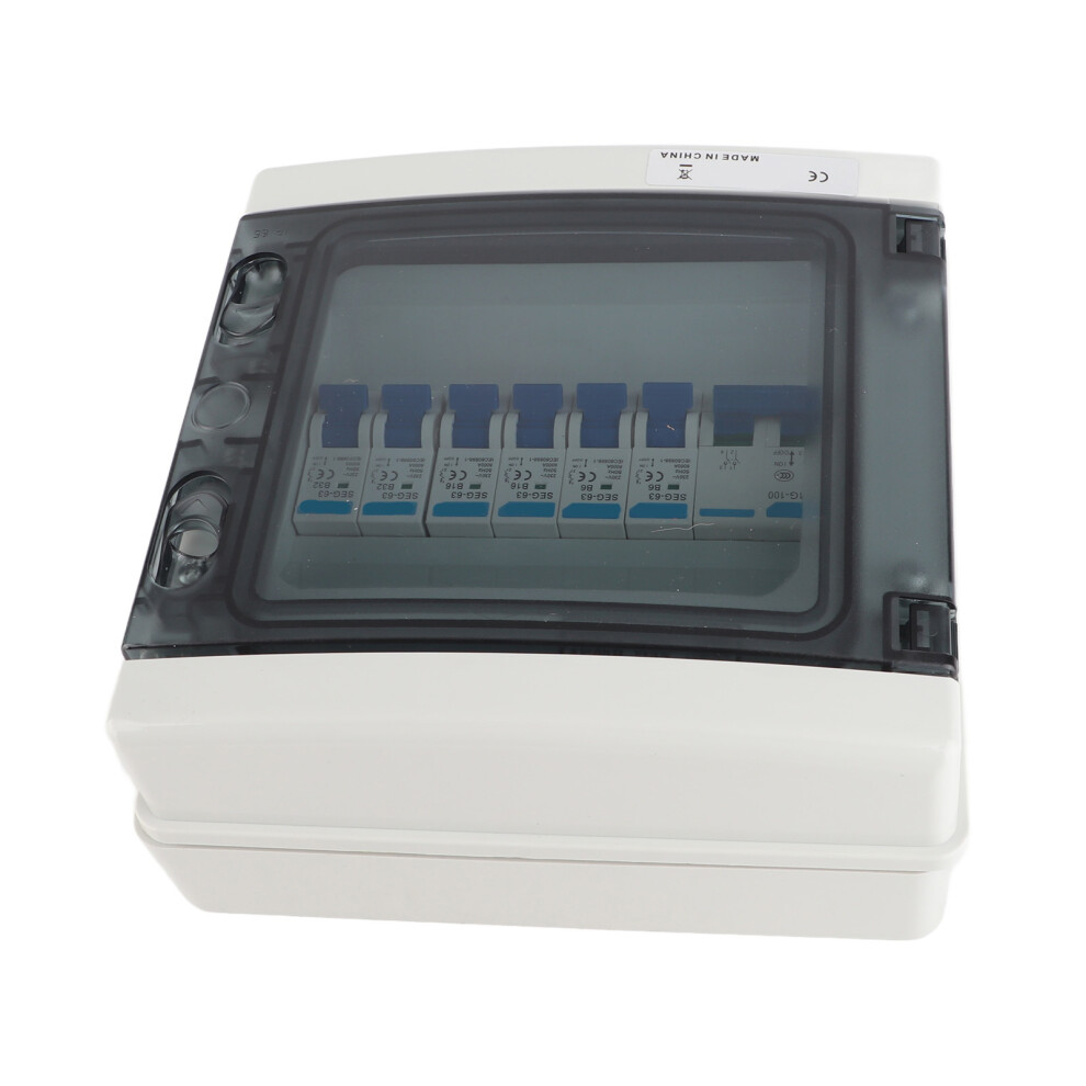 Ip65 Waterproof 6 Mcb Distribution Box With 100A Main Switch 230V Eu 8451376049131