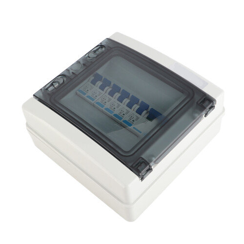 IP65 Waterproof 6 MCB Distribution Box with 100A Main Switch 230V EU 2