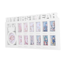 12-Month Baby Growth Photo Frame: Durable Polished & Gift-Ready