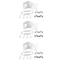 3X Paalmontagebeugel L Montagebeugel aan Muur Hardware-Accessoires voor LPDA Yagi Buitenantenne met U-Bout