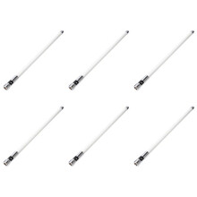 6X Antena de Fibra de Vidro de Banda Dupla VHF UHF NL550 136-174/400-470MHz