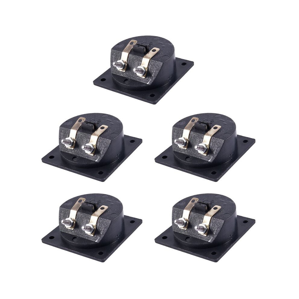 5X Square Shape Double Binding Post Type Speaker Box Terminal Cup Black 6033581129178