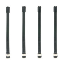 4X Antena de Repuesto de Largo Alcance de Mano BNC VHF 136-174Mhz Antena Walkie Talkie Antena de Goma