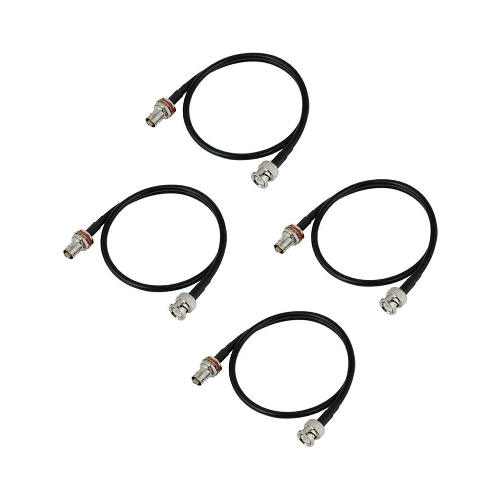 Wireless Microphone Antenna Extension Cable 2Ft With Bnc Connector, 4-Pack For Rack Mount Systems 6032645600196