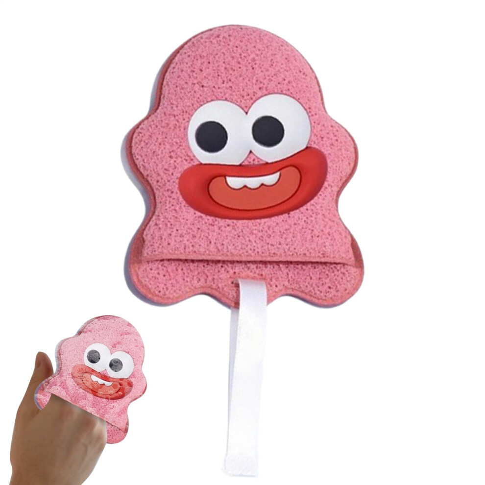 Face Cleansing Sponge with Cute Animal Glove Design, Reusable Facial Scrub Pad for Sensitive Skin