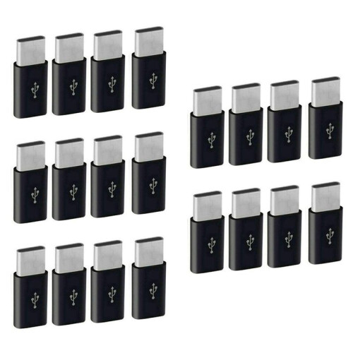 20X Micro-USB to Usb C Adapter,  to Typec Charging Adapter, Usb Type C Adapter Conversion Connector with Resistor