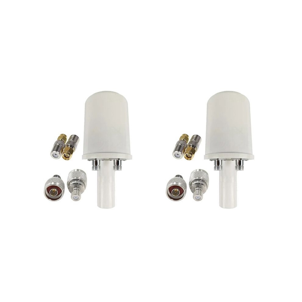 2X Mesh Dual Polarization 5G Antenna Feed Horn 1700-4200Mhz Wifi 3G 4G 5G Parabolic Dish Reflector 2X 32Dbi Only Feed Light 6033227140949