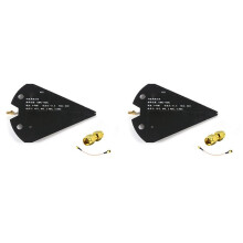 2X Antena Direccional de Banda Ancha HT5 de 1,3-10 GHz con Registro Periódico, Alta Ganancia, 6-9 DBi, 50 Ω, para VHF, UHF, SHF, Beidou GPS