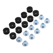 Motorcycle Grommets Bolt Kit Rubber Metal Fit for Suzuki 6mm 10 Sets