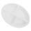 Divided Plates for Elderly with Non Slip Stable Base Spill Resistant Easy Clean White Dinnerware 1