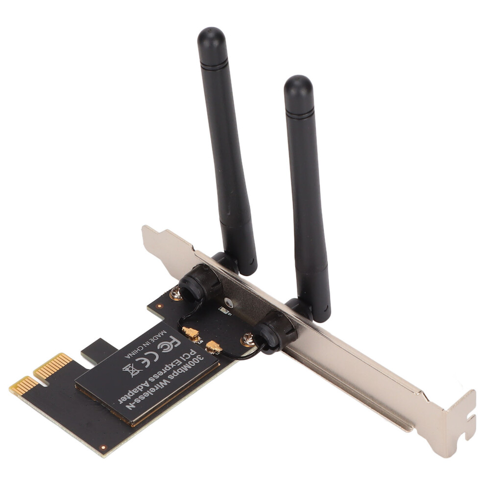 Pcie Wifi Card 300Mbps 2.4Ghz 802.11B/G/N With 2 Antennas 4621376052224