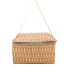 Bolsa térmica para piquenique, bolsa de almoço isolada e impermeável com design reutilizável para viagens e acampamentos ao ar livre, bolsa