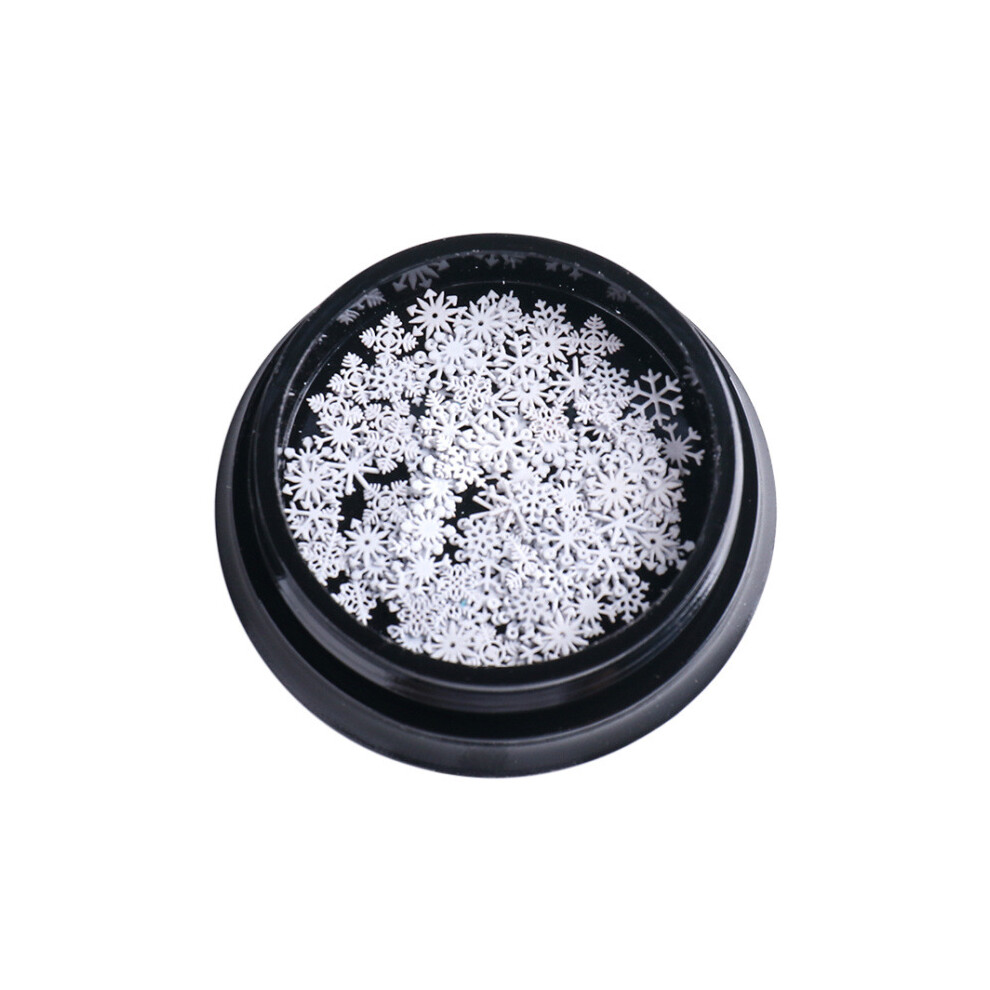 DIY Nail Decor Featuring Nail Art Glitter Sequins, Nail Sequins for DIY With Snowflake Design, Nail Art Charm For Festive Manicure Decoration, Thin
