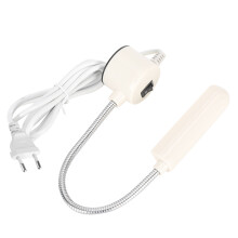 Gooseneck Work Lamp for Sewing Machine, Magnetic Base LED Light with COB 6W Bright Spotlight and Flexible Hose, Adjustable Height Lighting for
