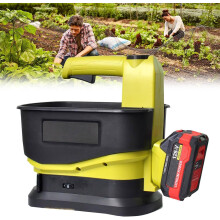 Handheld Seed Spreader 5.5L Cordless Lawn and Fertilizer Spreader with Adjustable Width