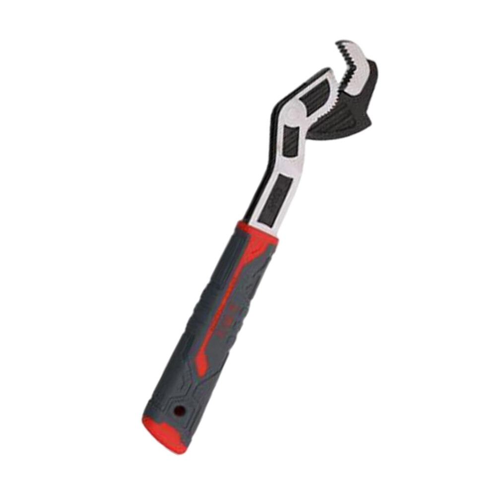 12 Inch Adjustable Pipe Wrench Heavy Duty Chrome Vanadium Steel Selflocking Nonslip Grip For Plumbing 9382693365545