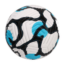 Palla da Calcio Adulti No. 5 in Material PU, Standard Football Inglese, Per Allenamento, Blu