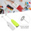 Mini frullatore a mano, set da 2 pezzi, argento, 2 batterie AA 5