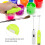 Mini frullatore a mano, set da 2 pezzi, argento, 2 batterie AA 7