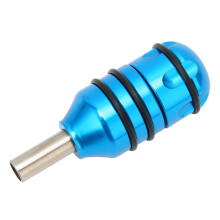 Empuñadura para tatuaje de 24 mm, diámetro 2,4 cm x 5 cm de longitud, azul