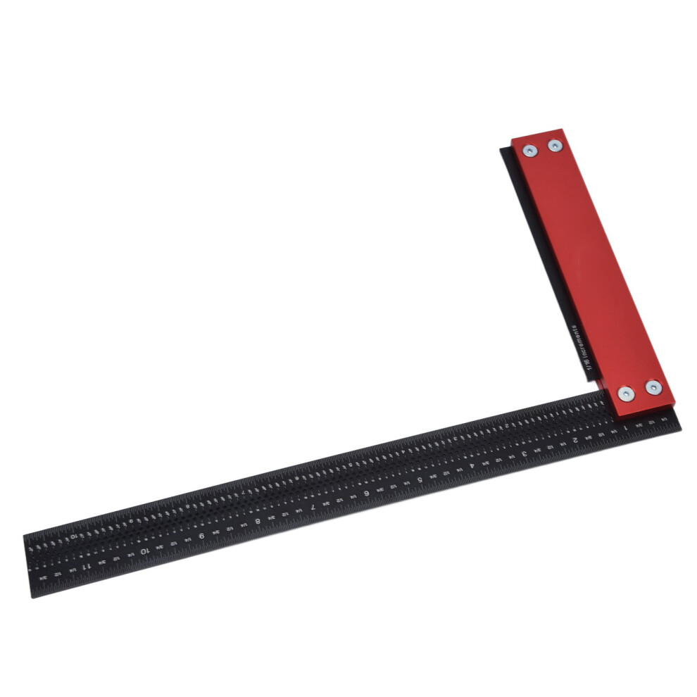 12In Aluminum Carpenter Square, Accurate L-Shaped Measuring Tool 4651376060462