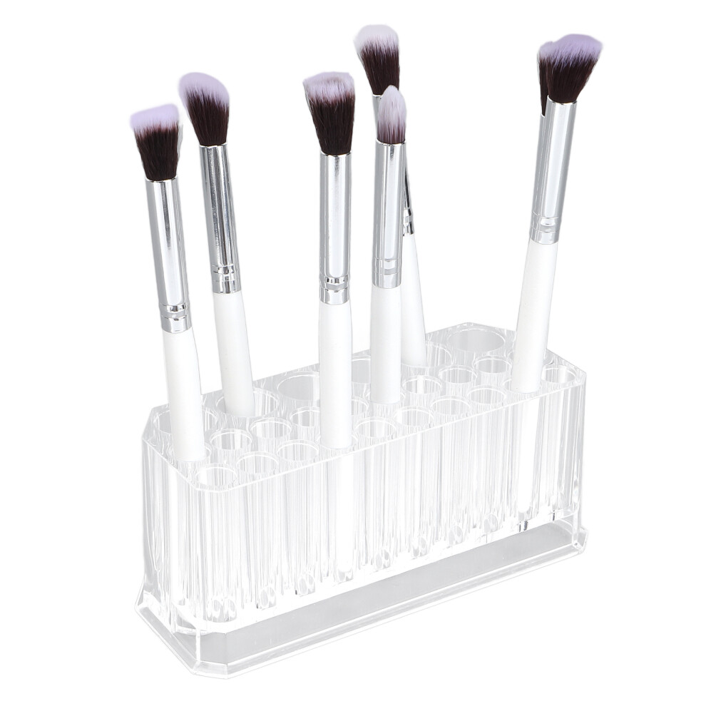Quadrate Design Acrylic Brush Holder 26 Slots for Pencils & Brushes