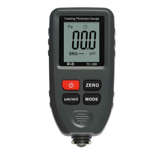 Non-Destructively Measure Tool for Automotive Testing, Paint Thickness Checker with High Contrast Backlight LCD Alternative, Built-in Precision Probe
