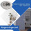 Recessed Flush Pull for Barn Doors, Stainless Steel Finger Pulls with Hidden Mounting Screws, Easy to Install Round Flush Pull for Sliding Closet 3
