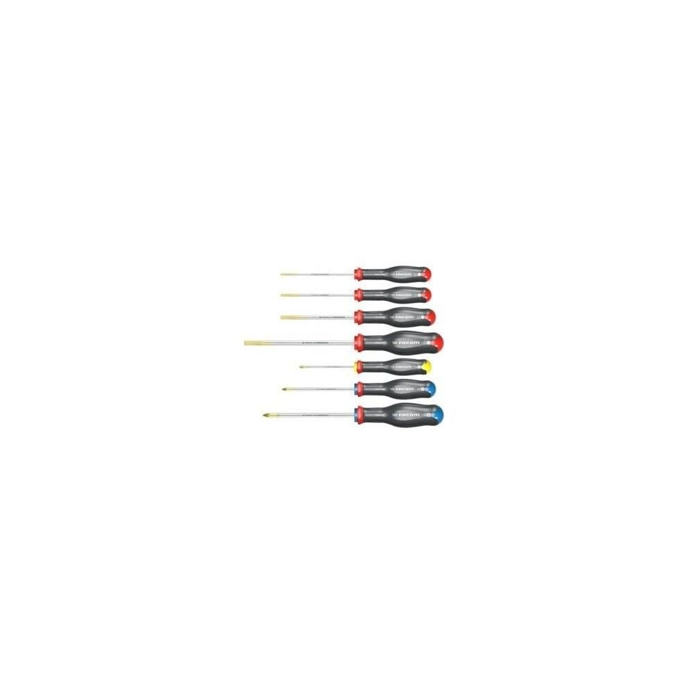 Facom Set Of 7 Protwist Screwdrivers - At.7pb