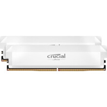 CRUCIAL Memoria RAM DDR5 PRO - Edizione Overclocking - Kit 64GB (2 x 32GO) - 6400 MT/s - CL40 - UDIMM - Bianco