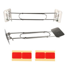 RV Douche Hoek Opbergstang Verstelbare RVS RV Hoek Opbergstang voor Trailer Binnen Bad Accessoires 2 Stuks