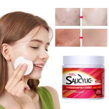 Exfoliační mycí tampony na obličej s kyselinou salicylovou, omlazující regenerační krém s vitamínem B5E a hydratačními účinky,