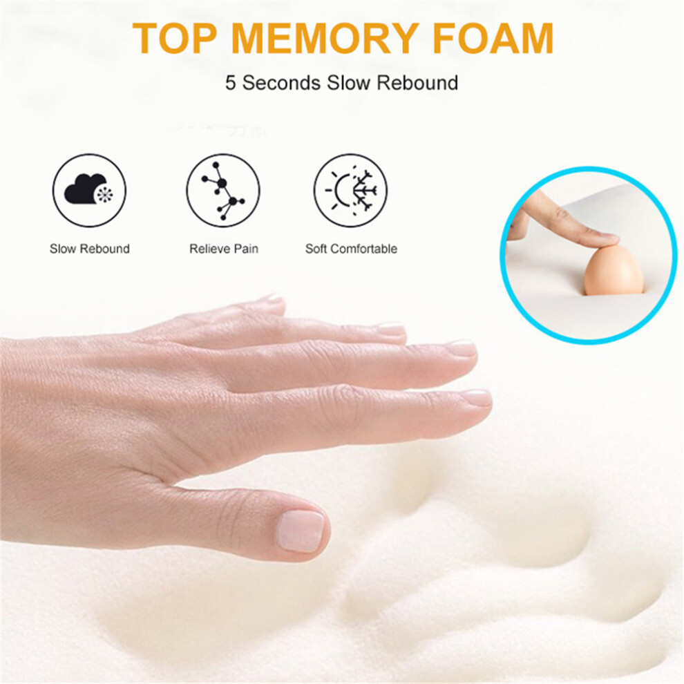 Travel-friendly Car Neck Pillow with Memory Foam & Breathable Cover for Seats