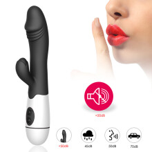 G-Punkt Hasen-Vibrator mit 30 Geschwindigkeitseinstellungen und Doppelmotoren für Frauen