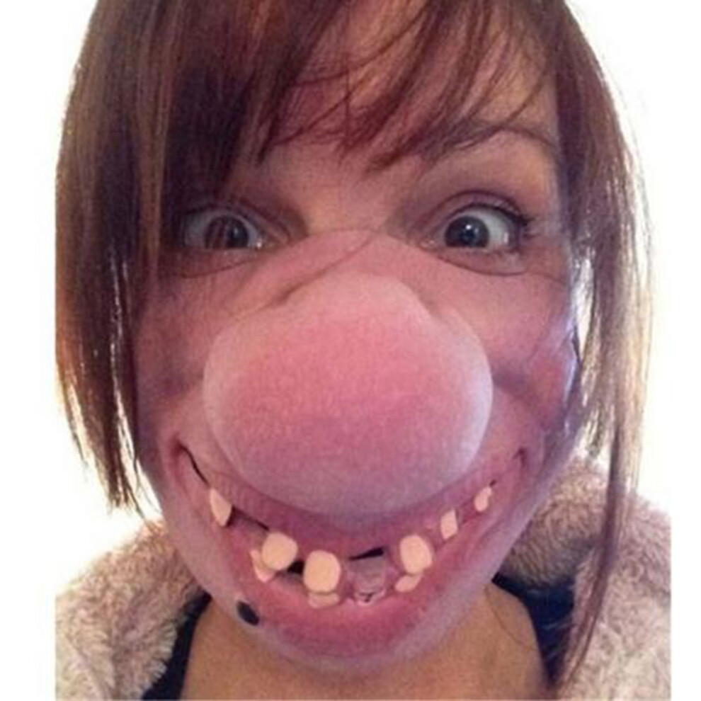 Adult Latex Clown Mask Half Face Horror Mask for Halloween Cosplay & Party