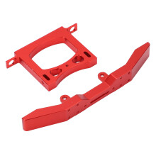 Aluminium RC-Stoßstange Satz vorne/hinten für WPL B14 B16 Q60 Q61, rot
