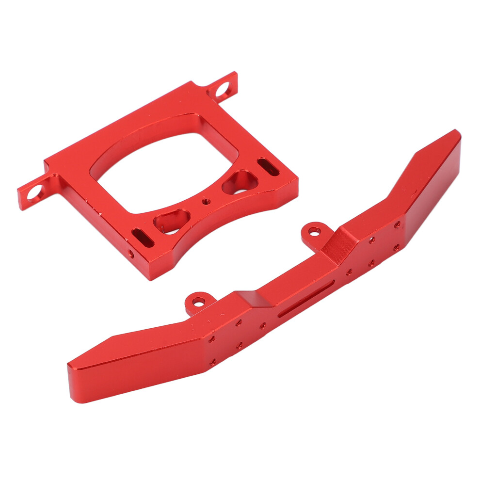 Aluminum Rc Bumper Set For Wpl B14 B16 Q60 Q61 1/16 Car Red 7901376290961