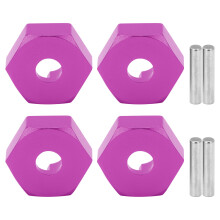 Aluminum Alloy Wheel Hub Nut, Wear Resistant Metal Hex Mount Adapter with Pins Compatible With RC Car Easy Installation Durable Metal Construction for