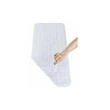 Drain Holes Bath Mat for Tub, Ergonomic Shower Mat with Suction Cups, Machine Washable Non Slip Bathtub and Shower Mat, Anti Slip Bathtub Accessories